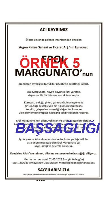 Başsağlığı İlanı